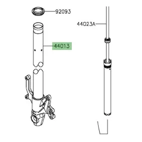 Tube de fourche Kawasaki Z800 ABS (2013-2016) | Moto Shop 35